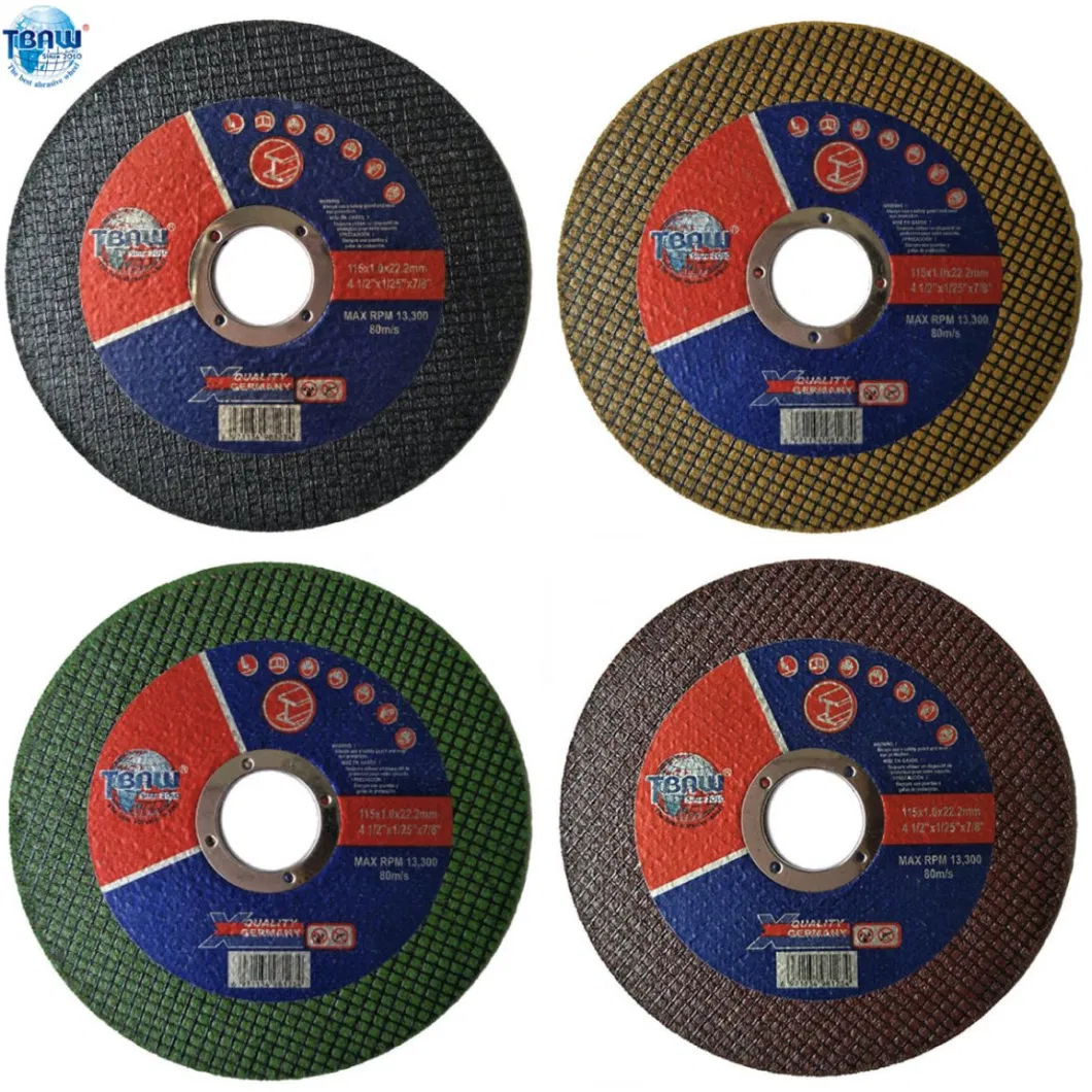 China Factory 4.5 Inch115X1.0X22.23mm OEM Abrasive Polishing Cut-off Disc Flap Tooling Cutting Wheels