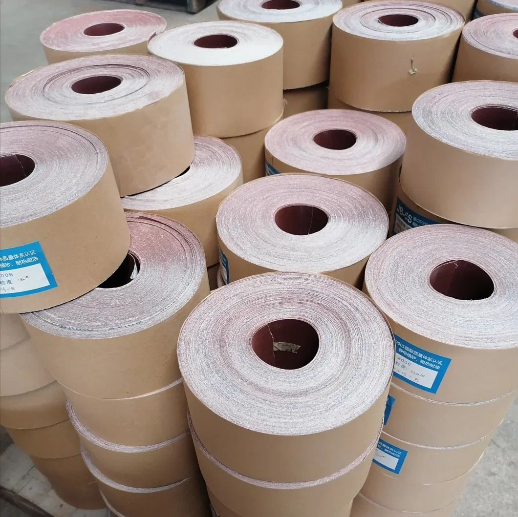 Alumina Oxide 60# 80# 100# 120# 150# 180# 220# China Coated Abrasive Cloth Jumbo Roll