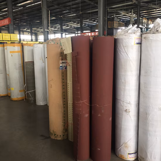 Oxyde d'aluminium abrasif bois métal grain de polissage 40 #60 #80 #120 # rouleau Jumbo tissu abrasif abrasif